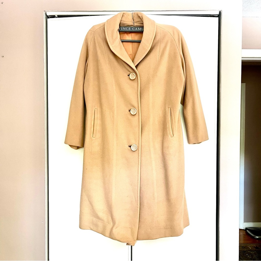 Vintage Camel color Cashmere Women's Coat